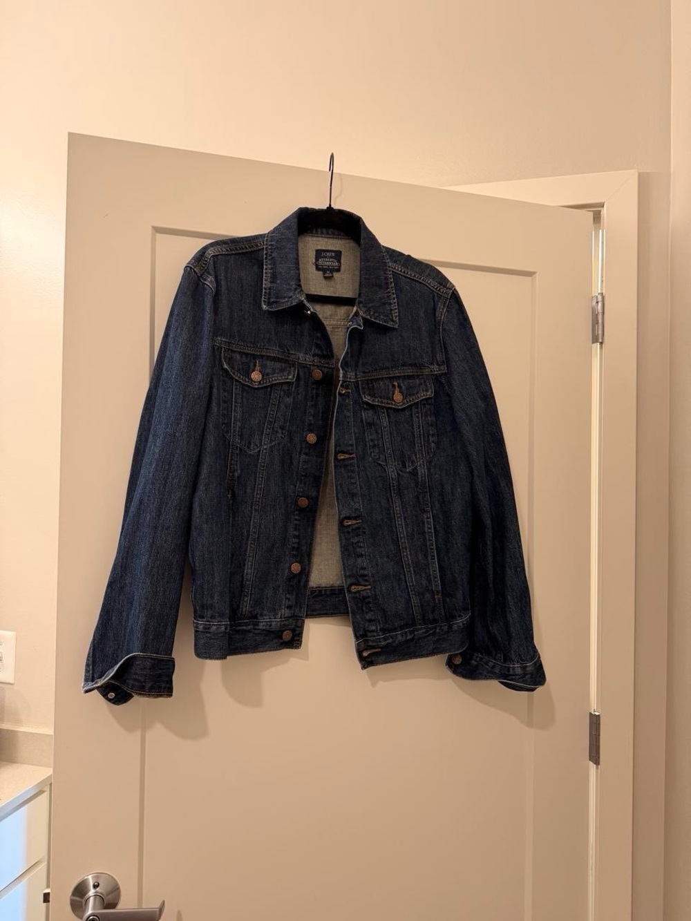 J Crew Men's Dark Blue Denim Jacket
